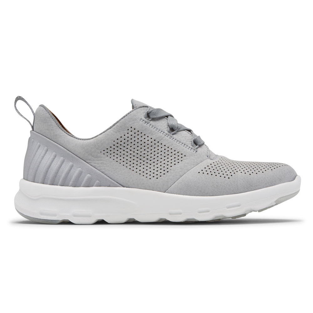 Rockport Womens Sneakers Grey - PulseTech Tie - UK 392-XAWZFJ